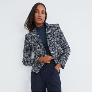 Veronica Beard Navy Multi Hosana Jacket